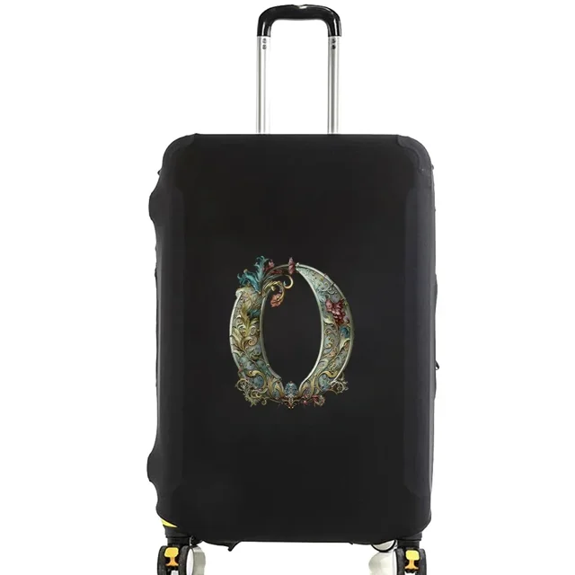 Housses de Bagage Housse de Protection Bagage de Voyage Anti-Rayures Housse Anti-Poussière Réutilisable Housse Lavable Motif Imprimé Graphique 8Graphic Letter O m