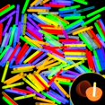 thumbnail image 1 of POPGIFTU 200 Mini Glow Sticks (1.96") &acirc;?? 8 Bright Colours, Bulk Glow-in-the-Dark Sticks for, 1 of 9