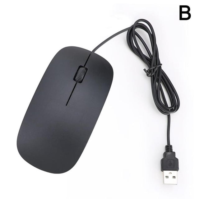 WIRED USB OPTICAL MOUSE For PC LAPTOP COMPUTER SCROLL WHEEL LED Y RED BEST D6T0