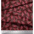 thumbnail image 2 of Soimoi Tissu Modal Satin Imprimé Baies Fruits 1 Yard 42 Pouces de Large, 2 of 3