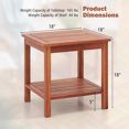 thumbnail image 3 of Gymax 2 Pieces Adirondack Outdoor Side Table Patio 2-Tier Square End Table Sturdy Coffee Table, 3 of 9