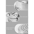 thumbnail image 3 of Stainless Steel Steamer Basket Rack, Vegetable Food Steamer Basket Steamer Pot, Steam Rack Trivet, Food Steamer Basket Steamer Basket with Handle for Kitchen Buns Vegetable, 3 of 8