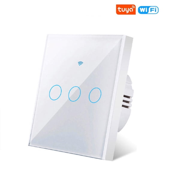1/2/3 Gang WiFi Smart Wall Touch Light Glass Panel For Alexa/Google APP