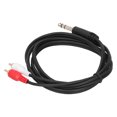 thumbnail image 1 of Herwey 2RCA Audio Cable 6.35mm Male To Dual For Male Audio Cable 1.5m Audio Adapter Converter Splitter Cable Audio Cable, 1 of 8