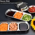 thumbnail image 3 of Seasoning Dish, Durable Multifunctional Stainless Steel Dipping Bowl, For Home Travel, 3 of 8