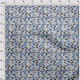 thumbnail image 4 of oneOone Polyester Spandex Medium Blue Fabric Floral Sewing Craft Projects Fabric Prints By Yard 56 Inch Wide, 4 of 4
