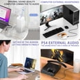 thumbnail image 4 of USB to 3.5mm Audio Adapter, USB External Stereo Sound Card, 2 in 1 3.5mm Aux Adapter Plug and Play for Headphones Speaker, Compatible with PSseries, PC, Laptop, Desktops, 20cm Line Length, 4 of 9