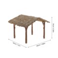thumbnail image 2 of Miangastore Cabanon Miniature au Toit de Chaume Cabanon Miniature Détachable en Paille pour Micro-Ferme, 2 of 8
