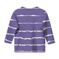 thumbnail image 3 of MIASHUI Toddler Girls Boys Raglan 3/4 Sleeve Shirts Baseball Tee Cotton Tees School Uniforms,Purple,9-10 Years, 3 of 4