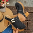 thumbnail image 2 of RXMEKW Summer Slippers for Women, Fashionable Solid Color Closed-Toe High Heels, 2 of 9