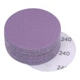 thumbnail image 1 of Unique Bargains 30 Pack 3-Inch Purple Sanding Discs 240 Grits Hook & Loop Professional Aluminum Oxide Sandpaper, 1 of 5