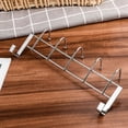 thumbnail image 1 of Hooks Over The Door Bathroom Hanger Storage Organizer for Towel and Clothes - Silver Finish - Easy Install, 1 of 1