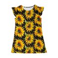 thumbnail image 4 of RXIRUCGD 2025 Vêtements d'Été pour Enfants Robe d'Été à Manches à Volants pour Filles 4-14T, 4 of 7