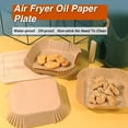thumbnail image 2 of Air Fryer Disposable Paper Liner 100Pcs Square Parchment Paper Liners 8In Non-stick Unbleached Water & Oil Proof Airfryer liners for Microwave Oven baking & cooking, 2 of 9