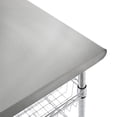 thumbnail image 4 of Seville Classics Stainless-Steel Kitchen Cart, 30" x 20" x 36", 4 of 5