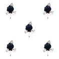 thumbnail image 1 of Youkk Cloth Chic And Stylish Brooch Pin Fashion Statement With Exquisite Piece Modern Minimalist Corsage black 5Set, 1 of 6