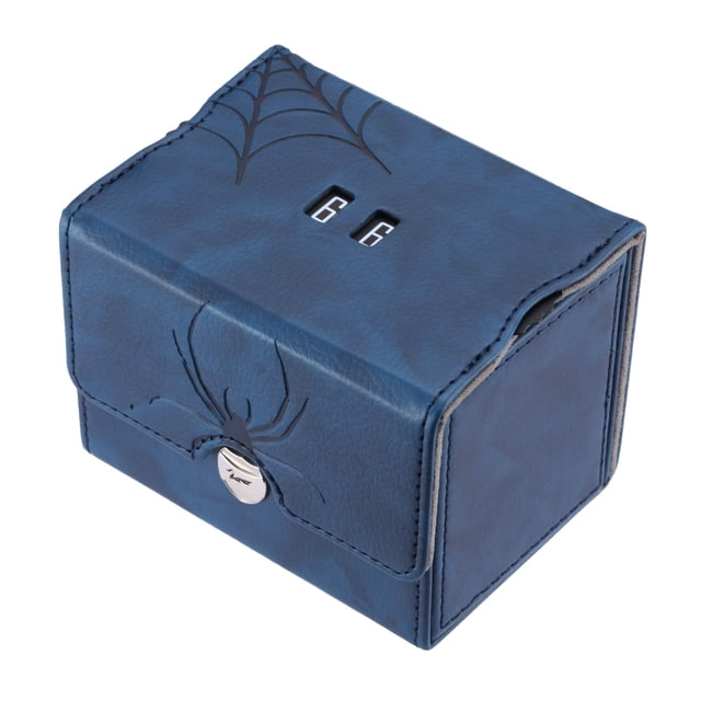 Zoopin Boîte de Plateau en Cuir avec Compteur de Vie Rotatif Intégré (Bleu)