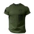 thumbnail image 1 of jsaierl T-shirts Graphiques 3D pour Hommes T-shirts à Manches Courtes avec Imprimé de la Fête de l'Indépendance T-shirts d'Été à Col Rond T-Shirt Décontracté Hauts de Gym pour Muscles, 1 of 4