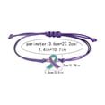 thumbnail image 3 of Advocate The Bracelet For Womens Health Ribbon Bracelet Breast Illness Awareness Day Pull-Out Hand Chain Holiday Gift, 3 of 6