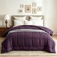 thumbnail image 2 of BedTreat Down Alternative Duvet Insert, Quilted Full Size Purple Comforter, All Season Ultra Soft Microfiber Bedding with Corner Tabs, Machine Washable, 2 of 9