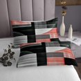 thumbnail image 3 of Erosebridal Geometry Coverlet Set King for Teens, Modern Minimalst Bedding Set, Rectangle Square Decor, 3 of 5