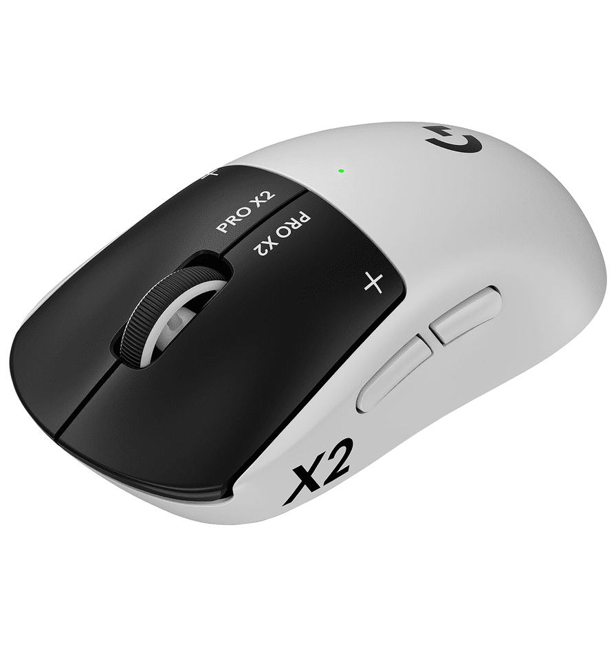 Logitech Pro X2 Superstrike Wireless Optical Gaming Mouse - White
