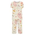 thumbnail image 4 of Jamicy Pyjama en Modal pour Femme Tenue d'Intérieur pour Femme Deux Pièces à la Mode Décontractée Ample Imprimé Col Rond Ensemble de Pyjama Pyjama d'Halloween, 4 of 4
