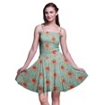 thumbnail image 1 of Bimba Robe Soleil Mini pour Femmes à Bretelles Spaghetti, Haut à Taille Smockée Imprimé Floral - Grand, 1 of 5
