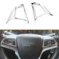thumbnail image 4 of 2 packs for Chevrolet Cruze Sedan Hatchback 2009 - 2015  Car Chrome Steering Wheel Protective Cover Trim Sticker  Accessories, 4 of 7