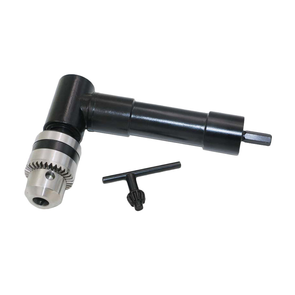 LOLIPPYY Black 90 Degree Angle Drill Attachment Adapter for Cordless Electric Drills with Handle for Tight Spaces