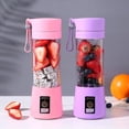 thumbnail image 2 of Jinsinto Portable Blender, Personal Mini Blender, With 6 Power Blades(pink), 2 of 5