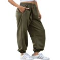 thumbnail image 4 of Pantalons de Jogging/Dance Décontractés en Coton pour Femmes Taille Haute, 4 of 5