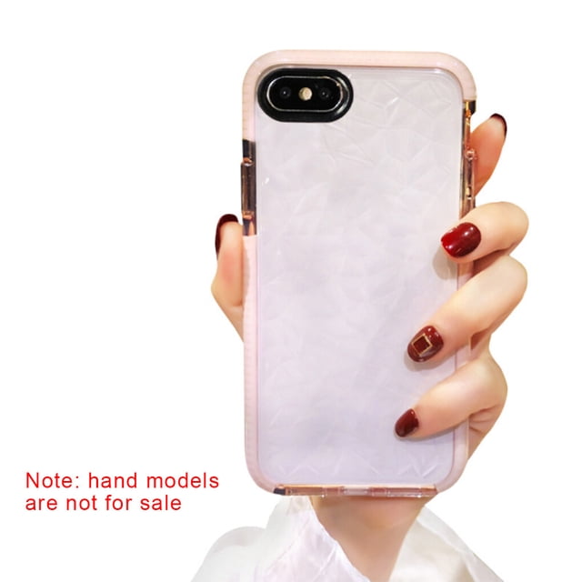 Smartphone Soft Cover Protector Mobile Phone for iPhone TPU Protective Case Replacement for iPhone 7/8G, Pink