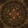 thumbnail image 1 of Ahgly Tapis d'Intérieur Lavable en Machine Carré Transitionnel Brun Bronze Foncé, 6 Pieds Carré, 1 of 7