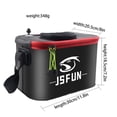 thumbnail image 1 of EVA Folding Fishing Bucket Live Fish Box Portable Fish Sea fishing box, 1 of 9