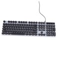 thumbnail image 4 of WEUVEB Clavier LED Filaire Noir en Plastique Clavier à Touches Rondes pour Voyage 1Ensemble, 4 of 7