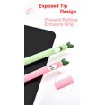 thumbnail image 4 of Étui iPencil (Lot de 2) Housse Design Fruit Mignon Silicone Souple Housse de Protection Accessoires Compatible avec iPad Pencil 1st Generation - Carotte / Raisin, 4 of 7