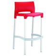 thumbnail image 1 of Compamia Gio 29.5" Outdoor Bar Stool in Red, 1 of 5