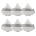 thumbnail image 1 of EARKITY Triangle Powder Puff for Face Powder, 6pcs Soft Plush Setting Powder Puff, Velour Cosmetic Foundation Blender Sponge Beauty Makeup Tools, 1 of 1