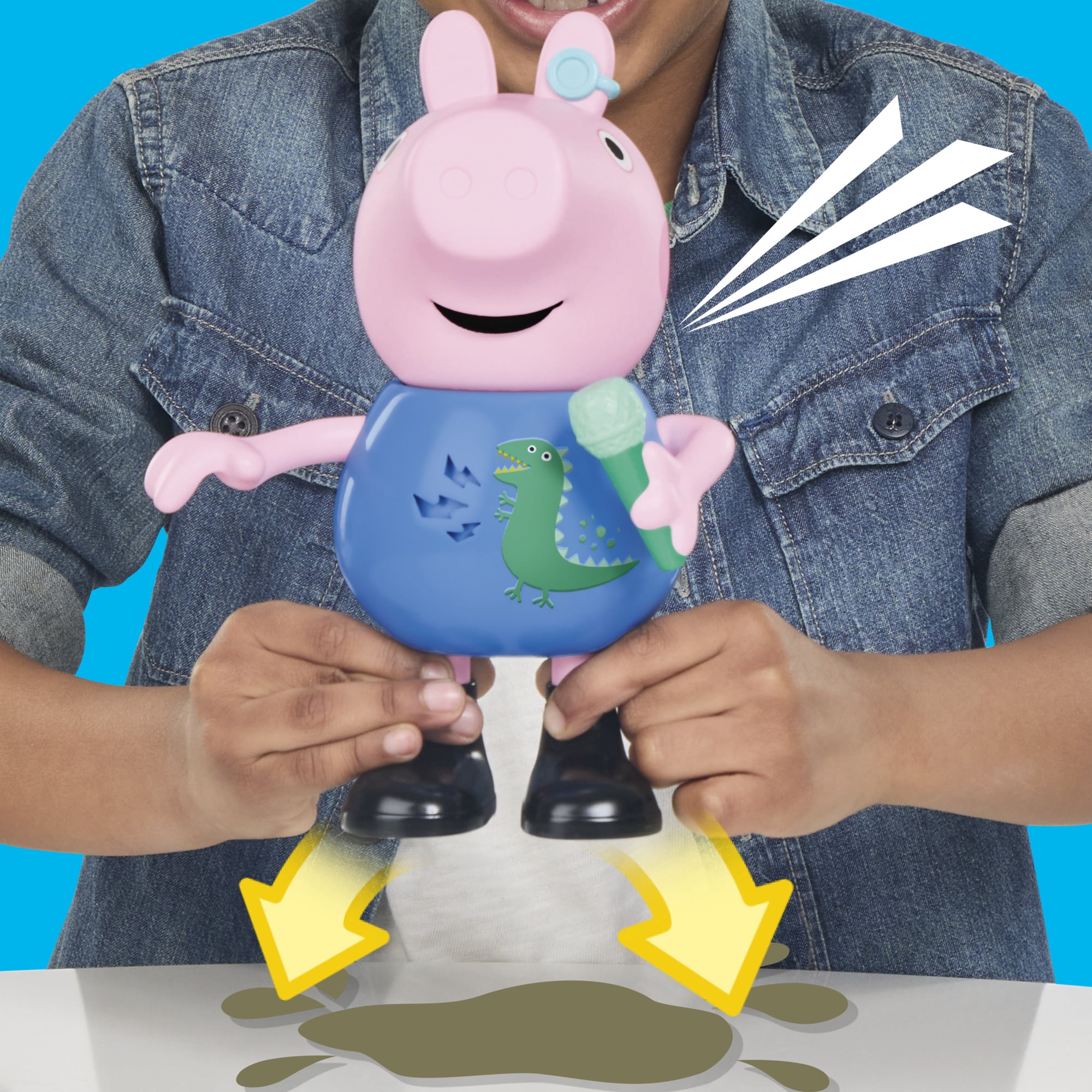 Jouets Peppa Pig Figurine George qui chante et fait des blagues, jouets musicaux préscolaires pour garçons et filles, 3 ans et plus - Version française