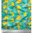 thumbnail image 1 of Soimoi Rayon Fabric Leaves & Floral Artistic Decor Fabric Printed Yard 56 Inch Wide, 1 of 4