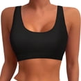 thumbnail image 1 of Women's Sports Bra Bikini Tops Racerback Swimwear Set Padded Crop Top Bathing Suits for Active, 1 of 4