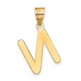 thumbnail image 3 of Diamond2Deal 14K Yellow Gold Bubble Letter N Initial Pendant for Women, 3 of 6