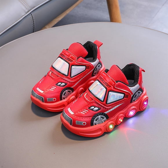 Pisexur Kids Shoes,Baby Sandals,Kids Slippers Children' Luminous Lighting Shoes Children's Luminous Sports Shoes Casual Walking Shoes Red,3 Years