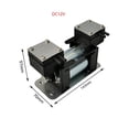 thumbnail image 2 of 12V/220 High Positive And Negative Pressure Miniature Vacuum Pump, Large Flow Beauty Instrument Mute Double-head Diaphragm Pump, 2 of 6