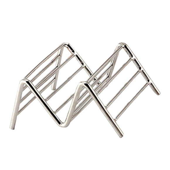 V Shaped Corn Roll Taco Rack, V Shaped Taco Holder Dual Uses  for Restaurant 2-3 Grids 6.3x13.5x4.5cm/2.5x5.3x1.8in,3-4 Grids 6.3x18.5x4.5cm/2.5x7.3x1.8in,4-5 Grids