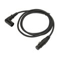 thumbnail image 1 of XLR Right Angle Male To Female Cable, Silver Plated 3 Pin XLR Cord Flexible Lossless HiFi Sound 4.9ft  For Studio, 1 of 8
