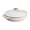 thumbnail image 1 of Lodge Enamel 3qt. Casserole, Oyster, 1 of 5