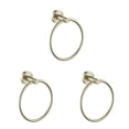 thumbnail image 4 of jesticaly Towel Ring Practical Fixing Rings Hanging Rack Exquisite Towels Hangers for Wall Hanger Stand for Home Bathroom Kitchen Use Golden 3Set, 4 of 6