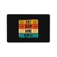 thumbnail image 4 of DouZhe Funny Eat Sleep Game Repeat Rugs Doormat, Non-Slip Machine Washable Carpets Floor Door Mat , 36" x 24", 4 of 6